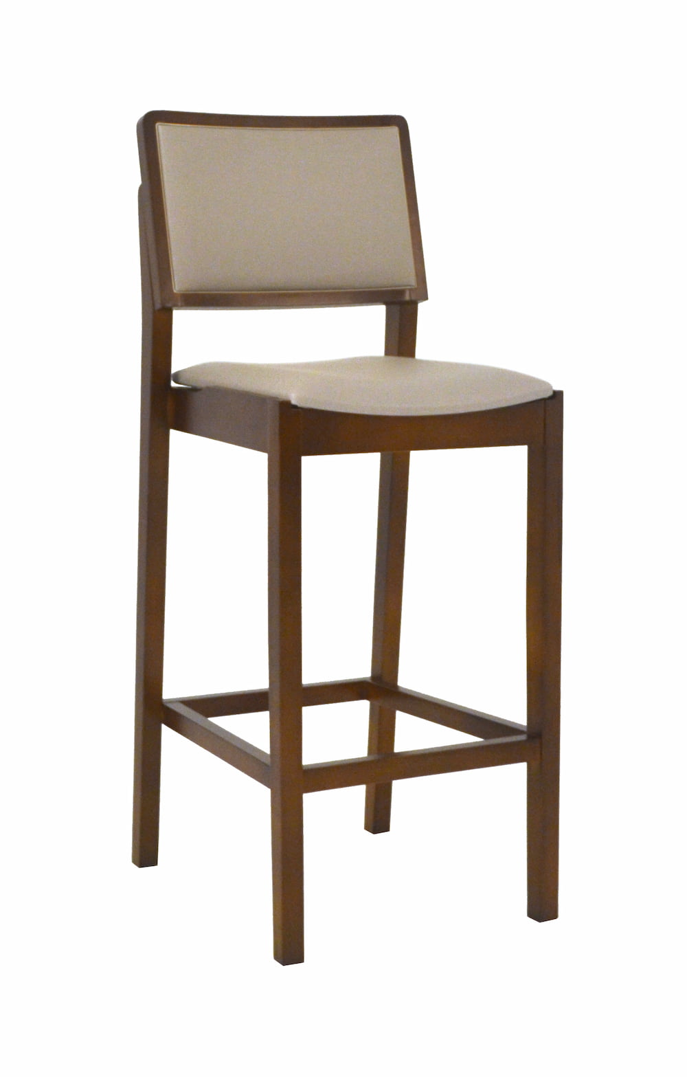 Banqueta estofada no estilo contemporâneo