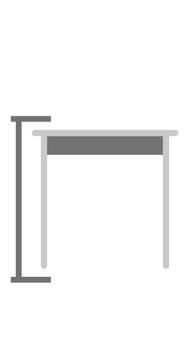 Altura da mesa