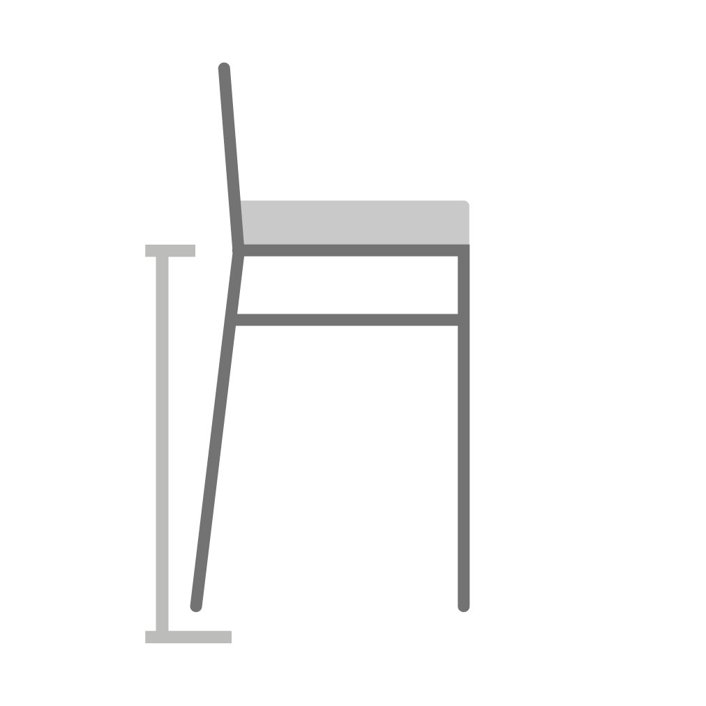 Altura do assento - banquetas