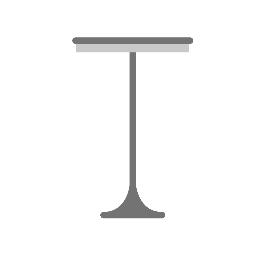 Comprimento da mesa - bistrôs