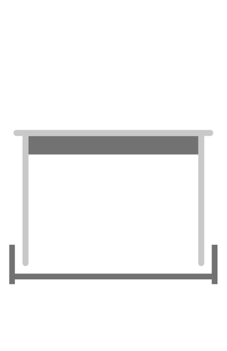 Comprimento da mesa - retangulares
